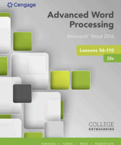 Advanced Word Processing Lessons 56-110 Microsoft? Word 2016 20th Edition ebook