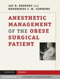 Anesthetic Management of the Obese Surgical Patient ebook