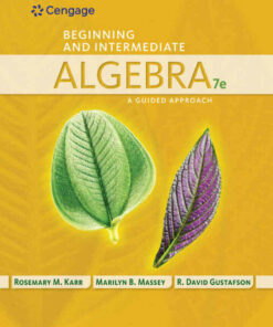 Beginning and Intermediate Algebra 7th Edition ebook