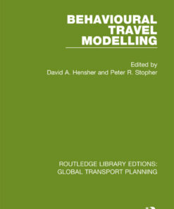 Behavioural Travel Modelling ebook
