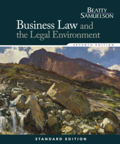 Business Law and the Legal Environment Standard 7th Edition ebook