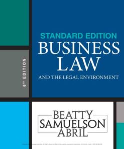 Business Law and the Legal Environment Standard Edition 8th Edition ebook