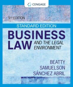 Business Law and the Legal Environment Standard Edition 9th Edition ebook