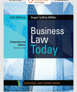 Business Law Today Comprehensive Text & Cases 12th Edition ebook
