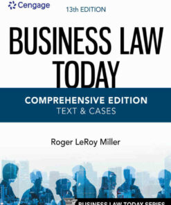 Business Law Today Comprehensive Text & Cases 13th Edition ebook