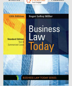 Business Law Today Standard: Text & Summarized Cases 12th Edition ebook