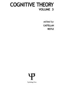 Cognitive Theory: Volume 3 ebook