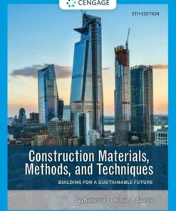 Construction Materials Methods and Techniques: Building for a Sustainable Future 5th Edition ebook