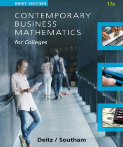 Contemporary Business Mathematics for Colleges Brief Course 17th Edition ebook
