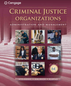 Criminal Justice Organizations: Administration and Management 6th Edition ebook