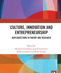 Culture Innovation and Entrepreneurship: New Directions in Theory and Research ebook