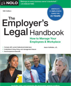Employer's Legal Handbook The How to Manage Your Employees & Workplace ebook
