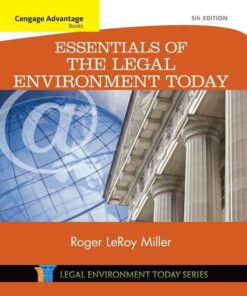 Essentials of the Legal Environment Today 5th Edition ebook