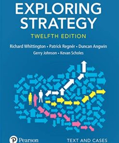 Exploring Strategy Text and Cases 12th Edition ebook