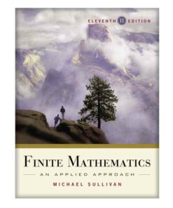 Finite Mathematics: An Applied Approach  ebook