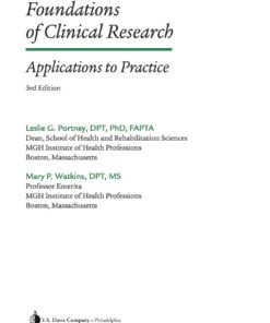 Foundations of Clinical Research 3rd Edition ebook
