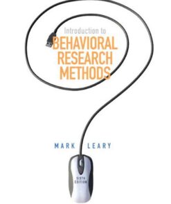 Introduction to Behavioral Research Methods 6th Edition ebook