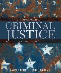 Introduction to Criminal Justice 16th Edition ebook