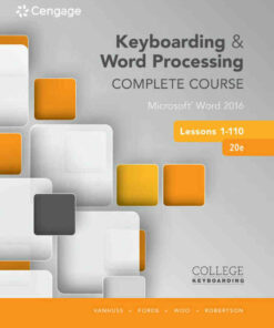 Keyboarding and Word Processing Complete Course Lessons 1-110: Microsoft Word 2016, 20th Edition ebook