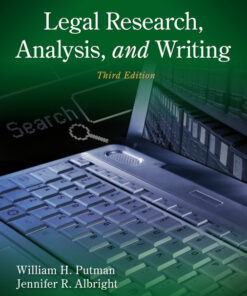 Legal Research Analysis and Writing 3rd Edition ebook
