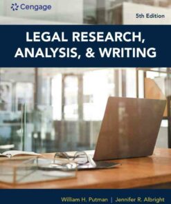 Legal Research Analysis and Writing 5th Edition ebook