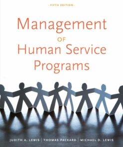 Management of Human Service Programs 5th Edition ebook