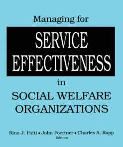 Managing for Service Effectiveness in Social Welfare Organizations ebook