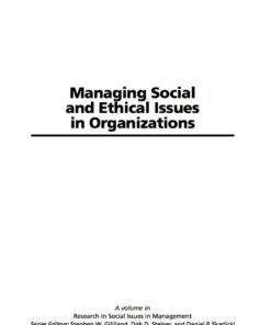 Managing Social and Ethical Issues in Organizations ebook