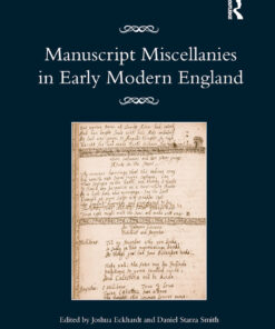 Manuscript Miscellanies in Early Modern England ebook
