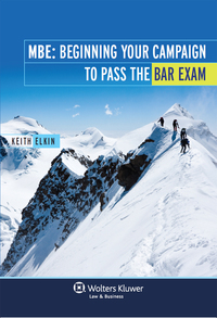 MBE: Beginning Your Campaign to Pass the Bar Exam ebook