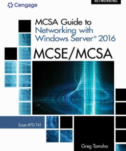 MCSA Guide to Networking with Windows Server? 2016 Exam 70-741 1st Edition ebook