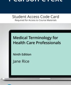 Medical Terminology for Health Care Professionals  ebook