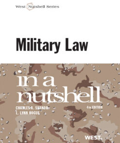 Military Law in a Nutshell 4th ebook