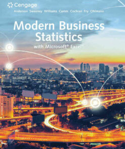 Modern Business Statistics with Microsoft? Excel? 7th Edition ebook