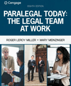 Paralegal Today: The Legal Team at Work 8th Edition ebook
