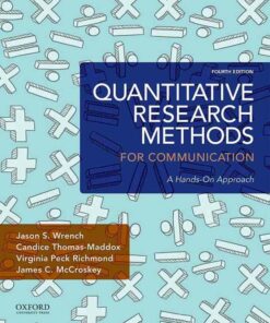Quantitative Research Methods for Communication: A Hands-On Approach 4th Edition ebook