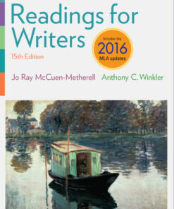 Readings for Writers 2016 MLA Update 15th Edition ebook