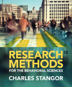 Research Methods for the Behavioral Sciences 5th Edition ebook