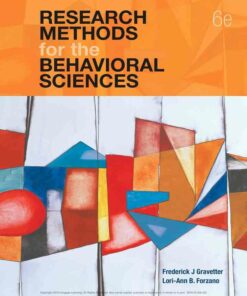 Research Methods for the Behavioral Sciences 6th Edition ebook