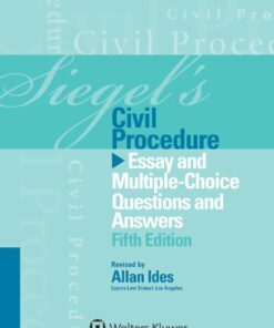 Siegel's Civil Procedure : Essay and Multiple-Choice Questions and Answers ebook
