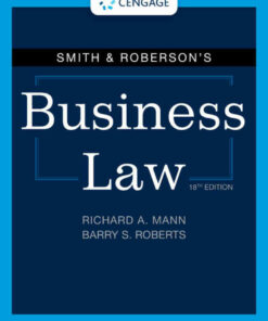 Smith & Roberson's Business Law, 18th Edition ebook