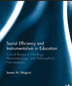Social Efficiency and Instrumentalism in Education: Critical Essays in Ontology Phenomenology and Philosophical Hermeneutics ebook