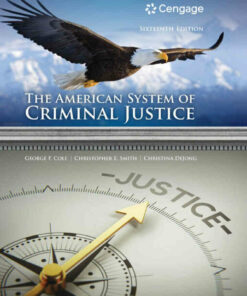 The American System of Criminal Justice, 16th Edition ebook