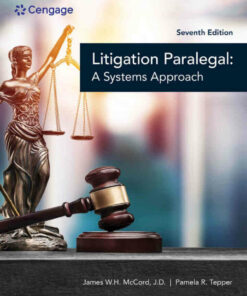 The Litigation Paralegal: A Systems Approach 7th Edition ebook