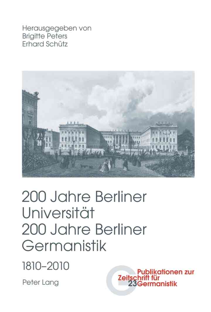 200 Jahre Berliner Universit?t- 200 Jahre Berliner Germanistik- 1810-2010: Teil III ebook