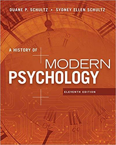 A History of Modern Psychology 11th Edition by Duane P. Schultz ebook