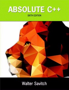 Absolute C++  6th by Walter Savitch ebook