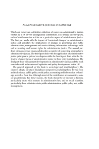 Administrative Justice in Context: Essays on a Theme ebook