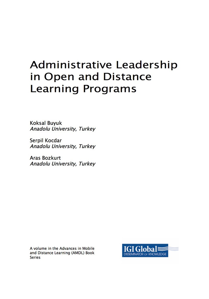 Administrative Leadership in Open and Distance Learning Programs ebook