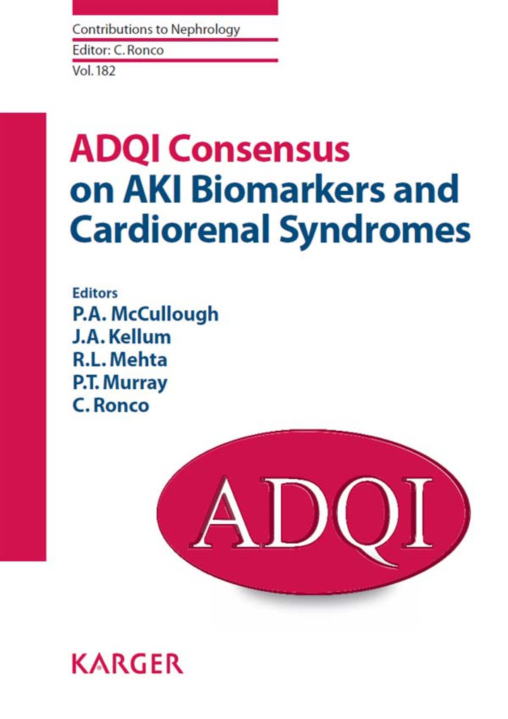 ADQI Consensus on AKI Biomarkers and Cardiorenal Syndromes ebook
